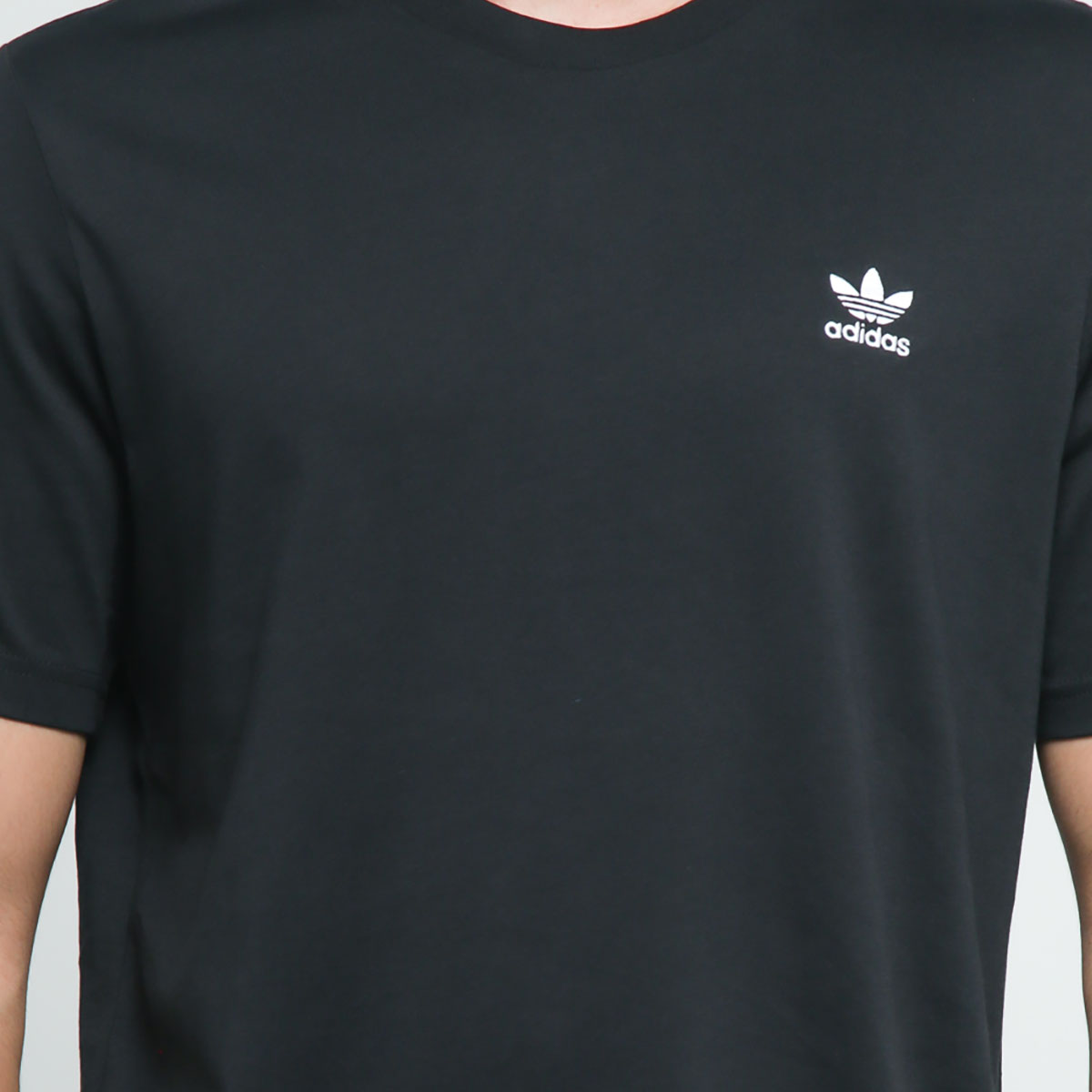 adidas LOUNGEWEAR Adicolor Essentials Trefoil T-Shirt - Black | adidas UK