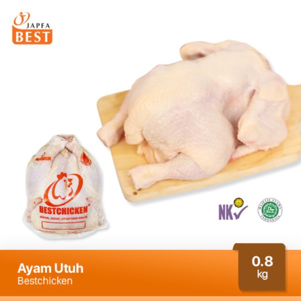 Jual Ayam Karkas Broiler Ayam Potong Utuh Japfa Best 800 Gram 0 8 Kg Online Januari 2021 Blibli