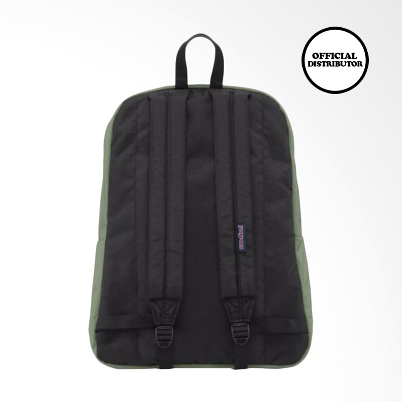 muted green jansport backpack