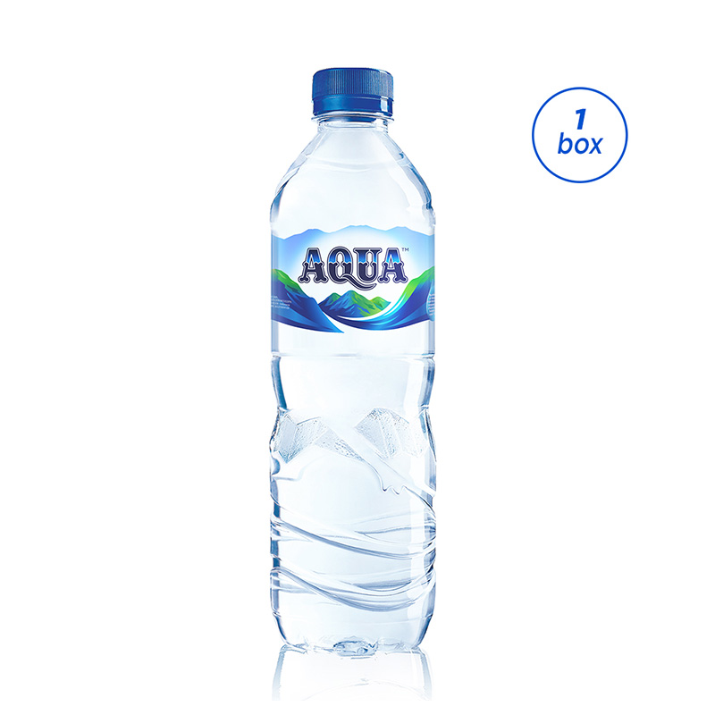 Jual Aqua  Botol  Air Mineral Kemasan 600 mL 24 Botol  