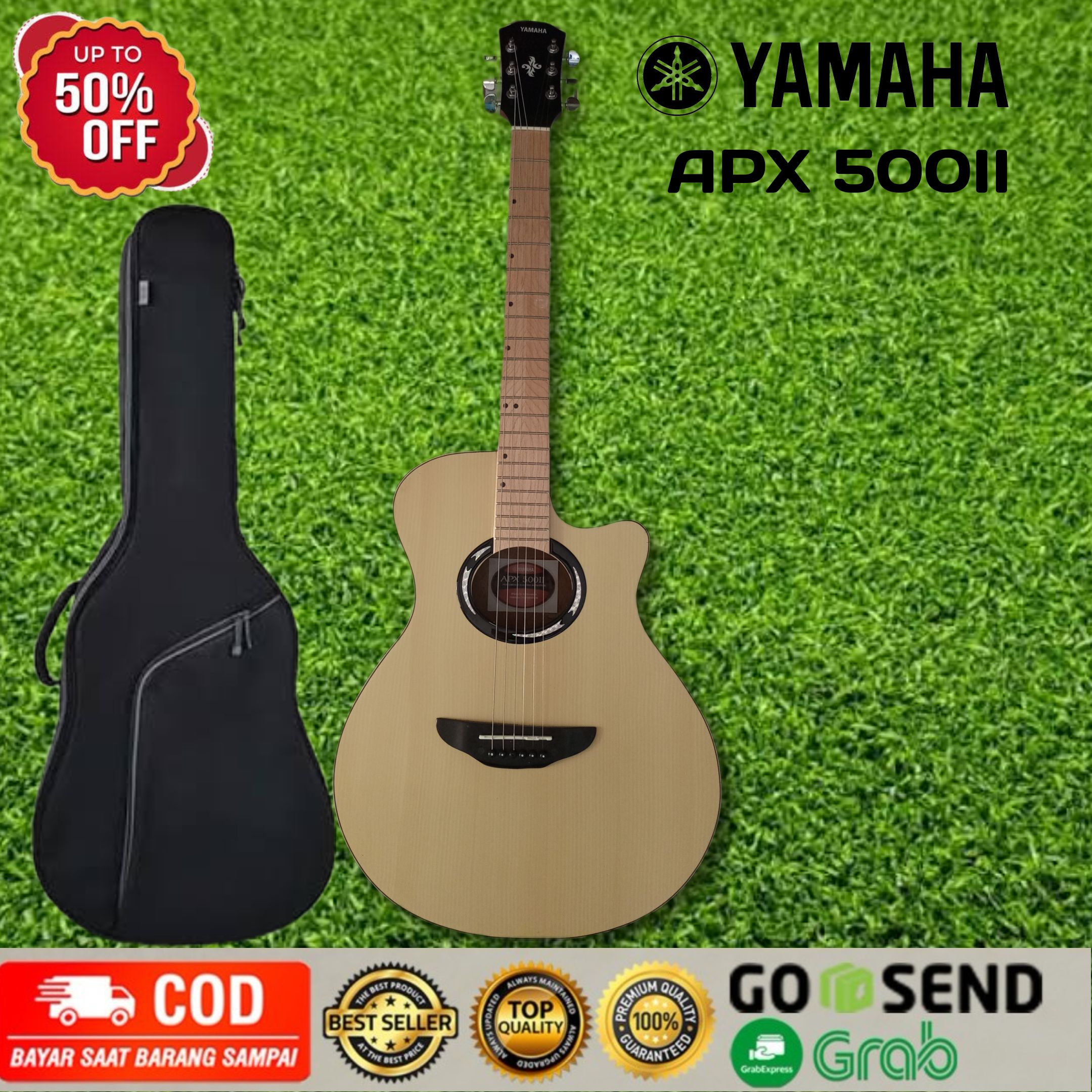 Jual gitar akustik yamaha apx 500 original custom premium di Seller