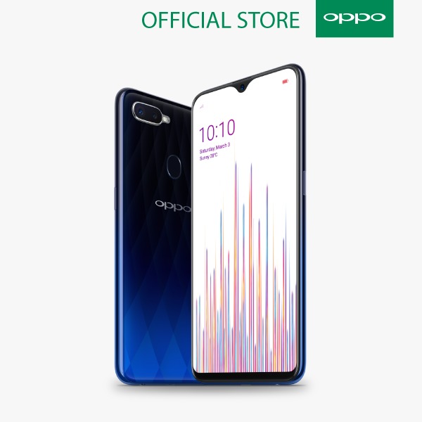 Jual OPPO F9 Smartphone - Blue [64GB/ 4GB] Online Desember