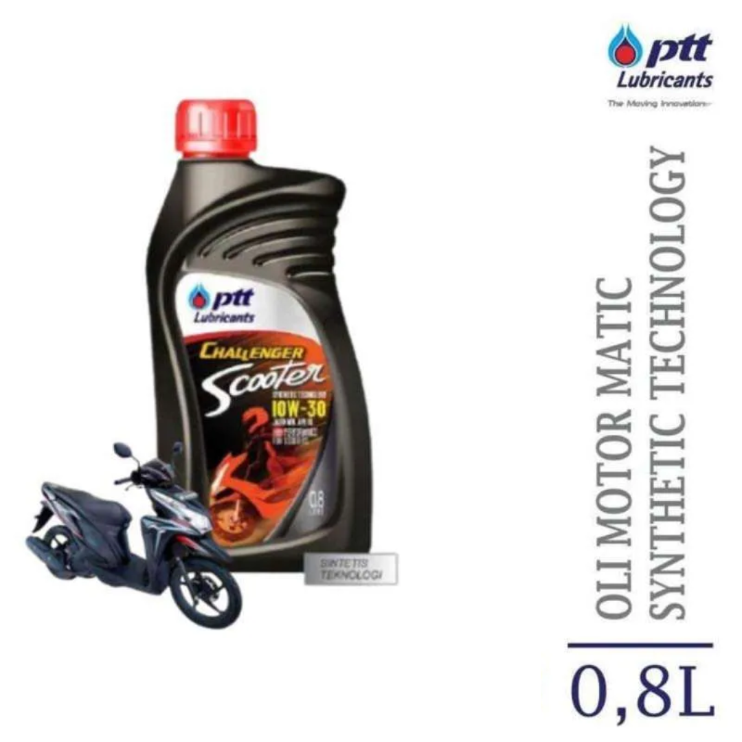 Jual SBY PTT Lubricants Challenger Scooter SAE 10W30 [0,8L] Oli Motor
