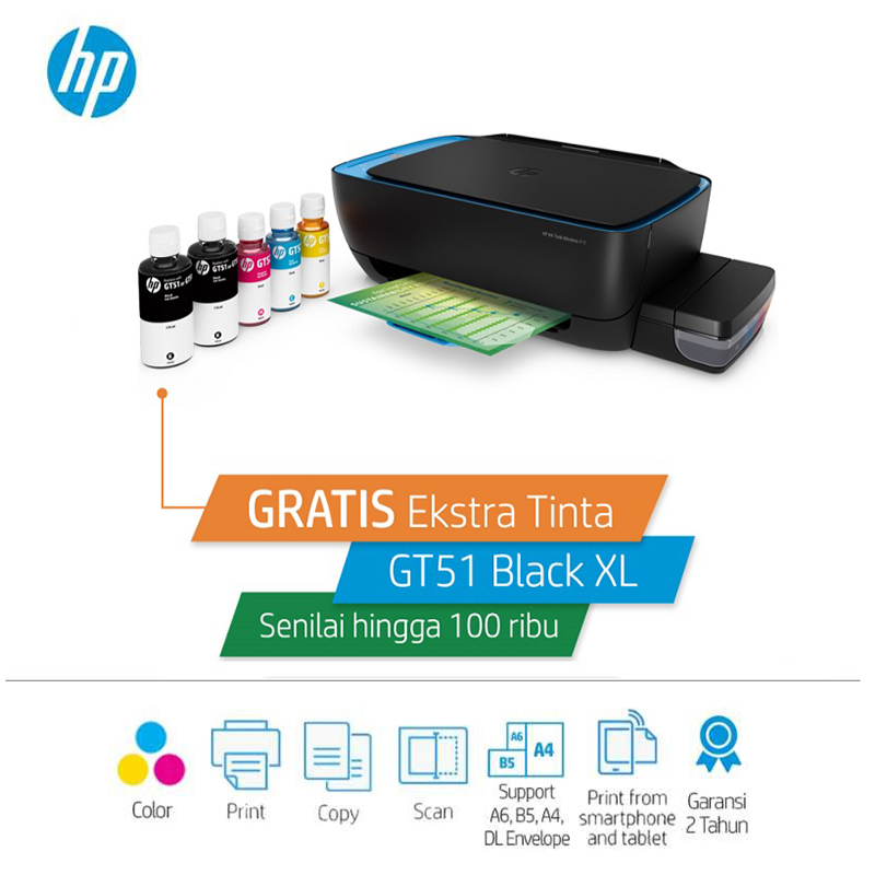 Jual HP 419 Ink Tank Wireless Printer 
