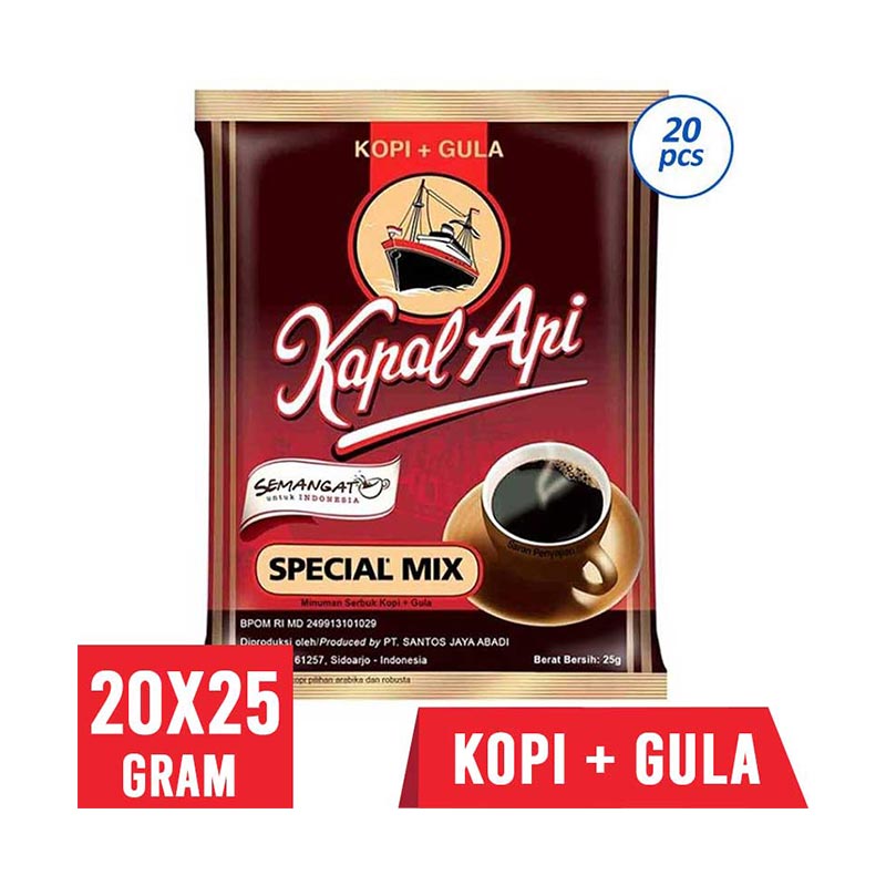 Jual Kapal Api Special Mix Kopi Instan [20 x 25 g] Online