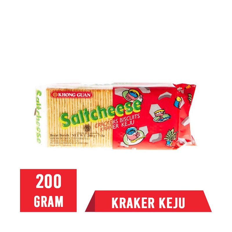 Jual Khong Guan Saltcheese Crackers Biskuit [200 g] di Seller Ramayana ...