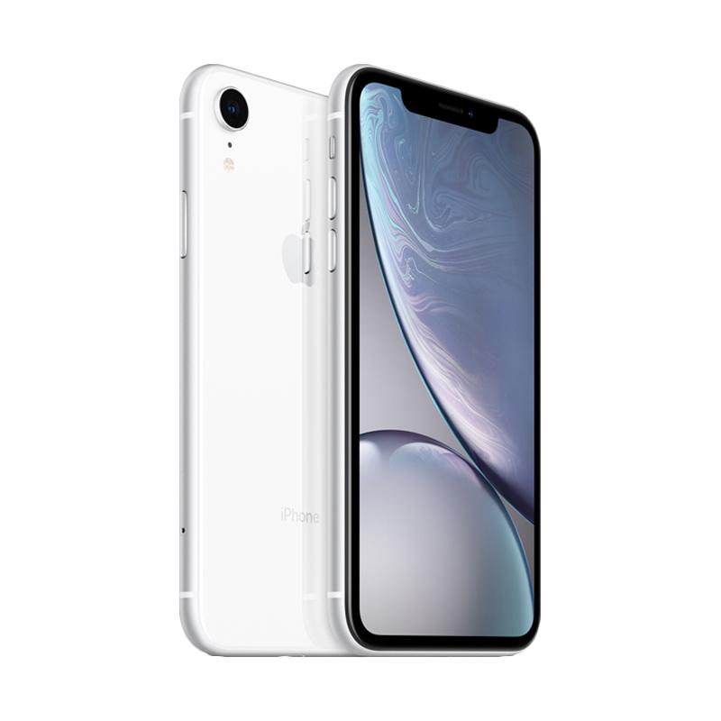 Jual Apple iPhone XR 256 GB Dual Sim Nano + Nano Smartphone - White di