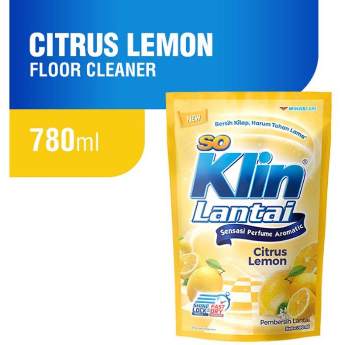 Jual So  Klin  Pembersih Lantai  Lemon Refill 780 mL Online 
