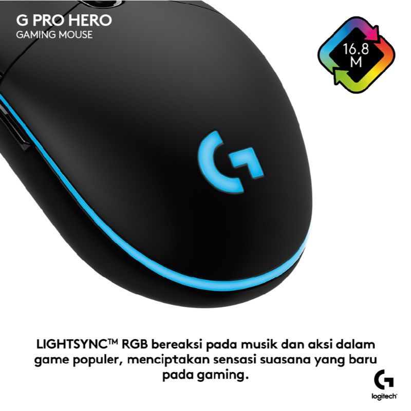 Jual Logitech G Pro Hero Corded Mouse Online Desember 2020 Blibli