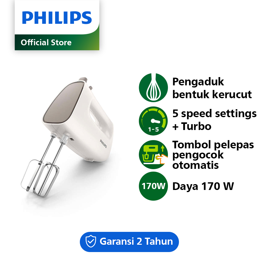 Jual Philips Hr1552/50 Hand Mixer White Grey Di Seller