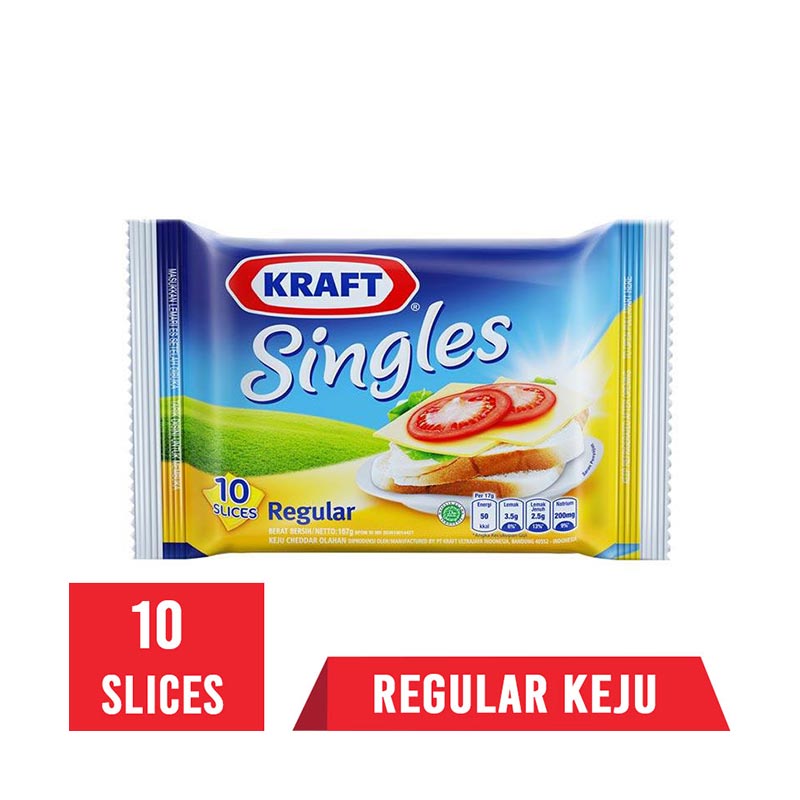Jual Kraft Singles Regular Keju [10 Slices] di Seller Ramayana Matraman