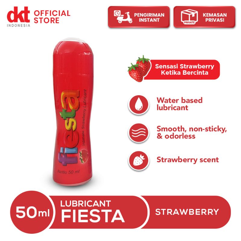 Promo Fiesta Lubricant Gel Strawberry Pump [50 mL] Diskon 23 di Seller