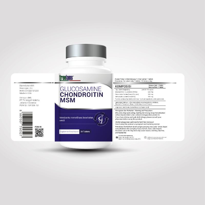 Promo Treelains Glucosamine Chondroitin + MSM Suplemen Sendi ...