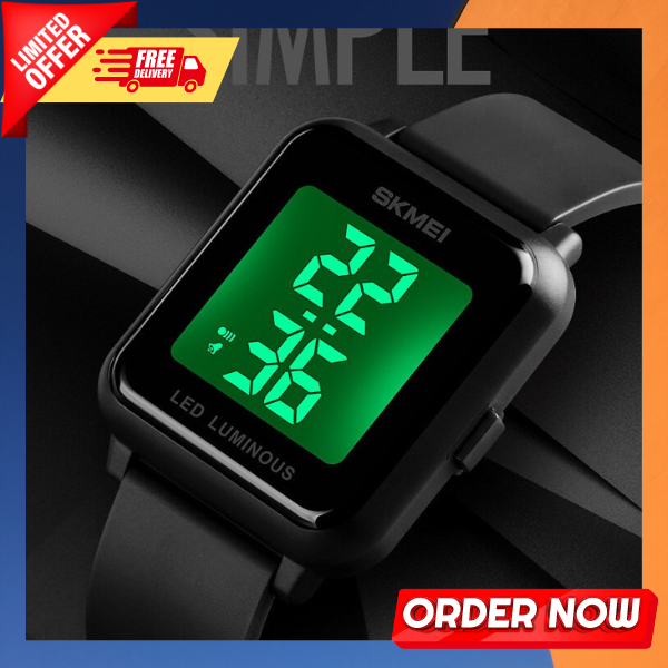 Jual Jam Tangan Pria wanita LED SKMEI 1566 Digital casual simple