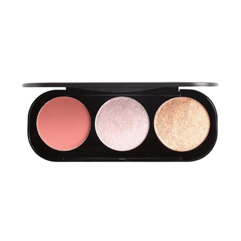 Jual Focallure Trio Blush Highlighter Palette Blush On di Seller Big