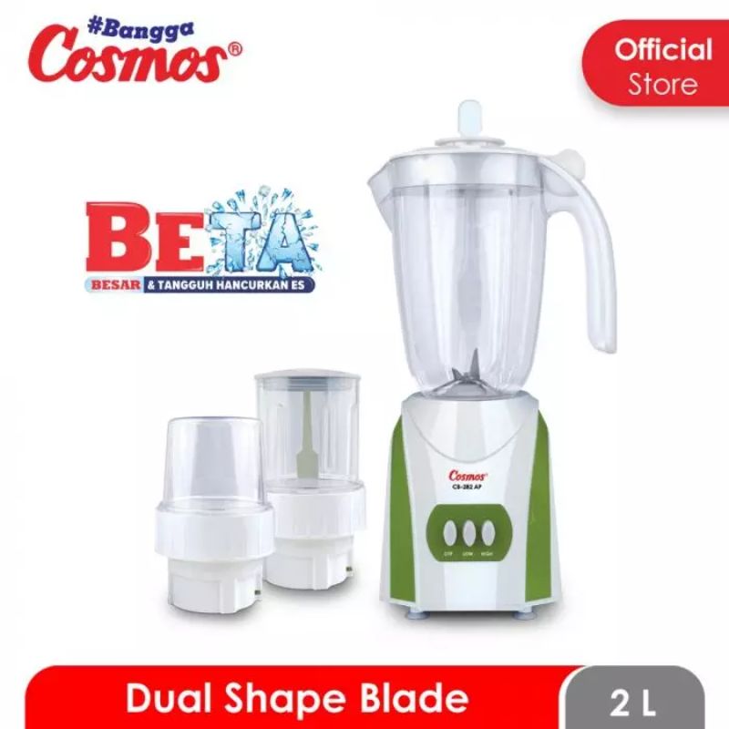 Jual COSMOS CB282 AP Blender Plastik Big Capacity Dry & Wet Mill [2 L
