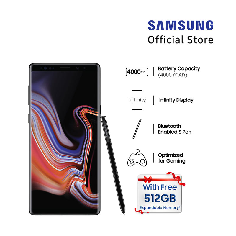 âˆš Samsung Galaxy Note9 Smartphone - Midnight Black [512gb