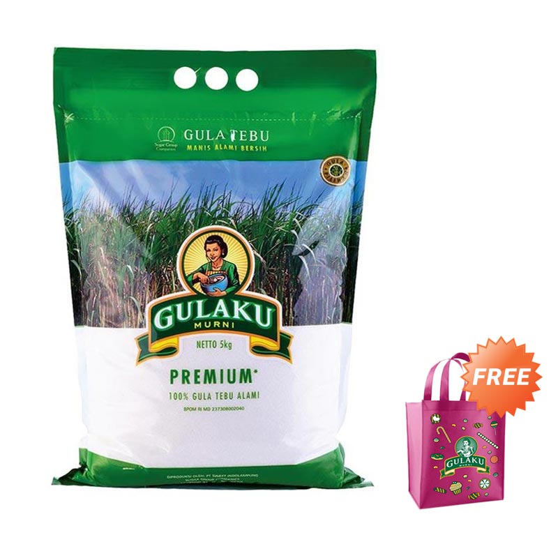 âˆš Gulaku Premium Gula [5 Kg] Free Shopping Bag Terbaru