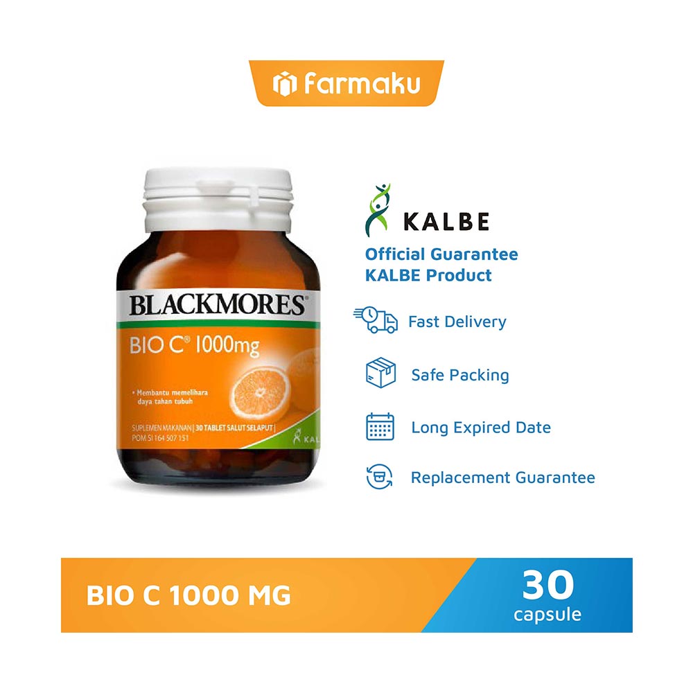 Blackmores Bio C 1000mg Suplemen Kesehatan 30 Tablets Terbaru Agustus 21 Harga Murah Kualitas Terjamin Blibli