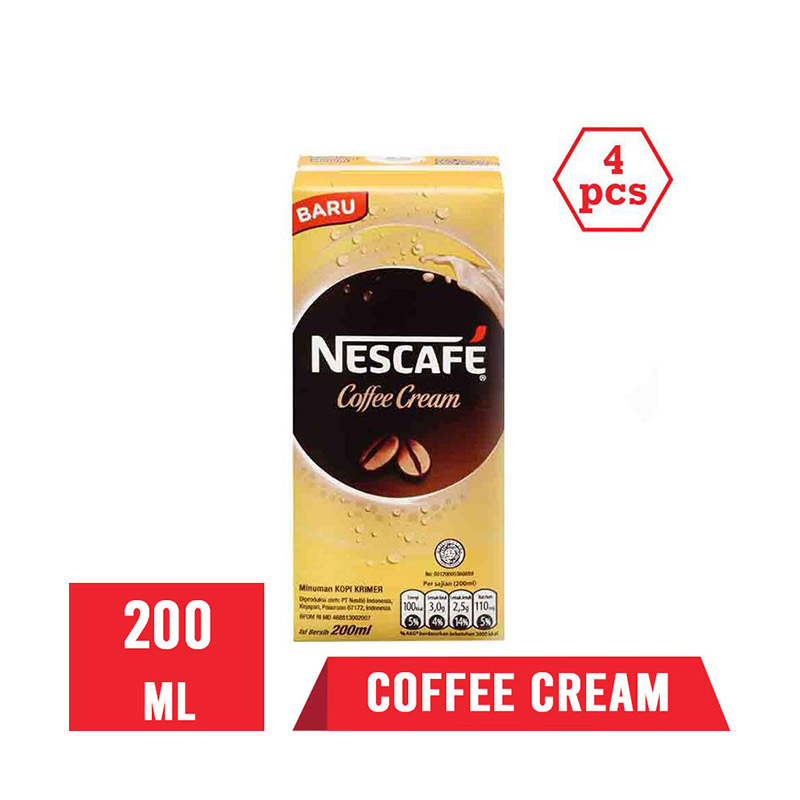 Jual Nescafe Coffee Cream Minuman Kopi Instan [200 mL/ 4
