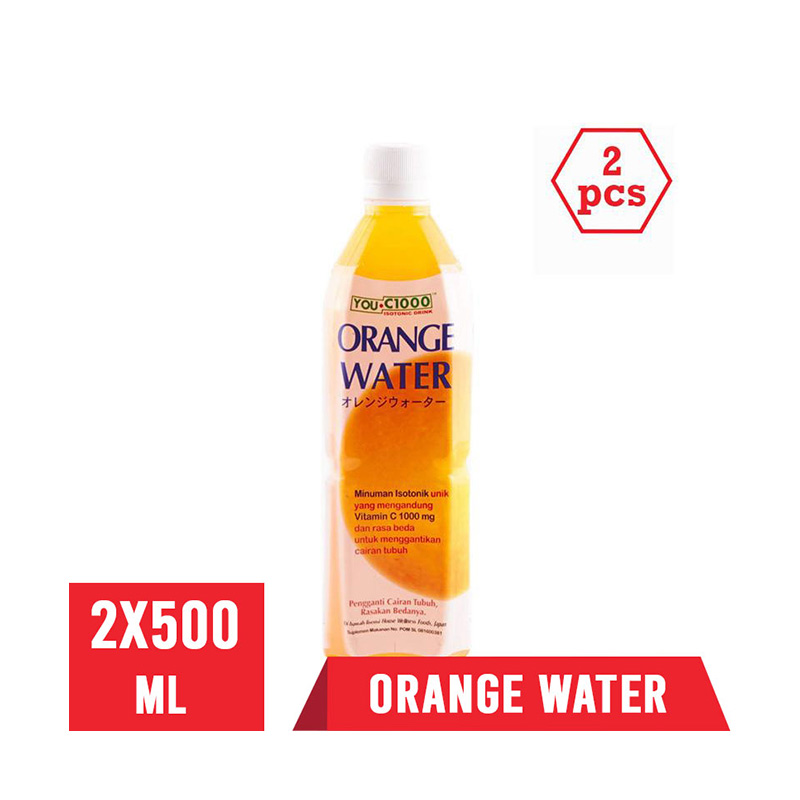 Jual You C 1000 Orange Water Minuman Kesehatan 500 Ml 2 Pcs Online April 21 Blibli