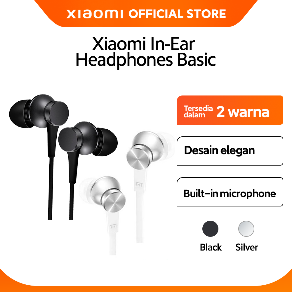 Jual Xiaomi Official Mi In-ear Headphones Basic (black) Di Seller ...