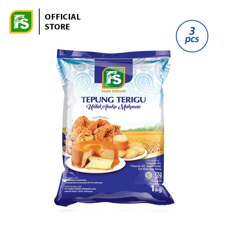 Jual Fs Tepung Terigu 3 Pcs 1 Kg Murah Mei 2021 Blibli