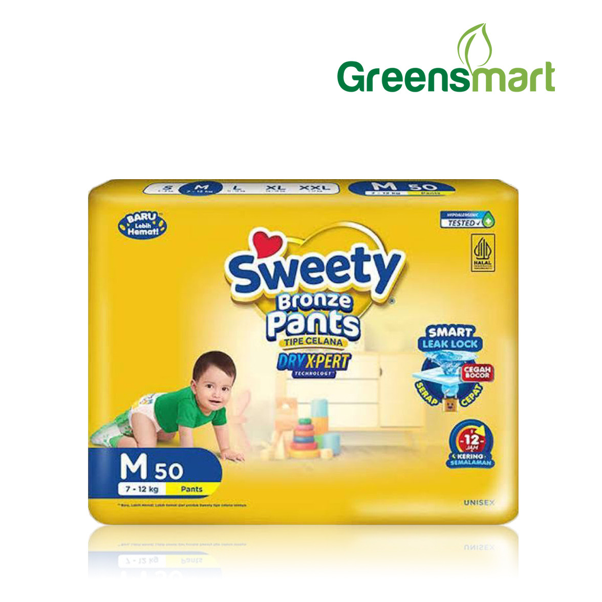 Promo Sweety Bronze Pants Popok Bayi [Size M/ 50 Pcs] Diskon 8 di