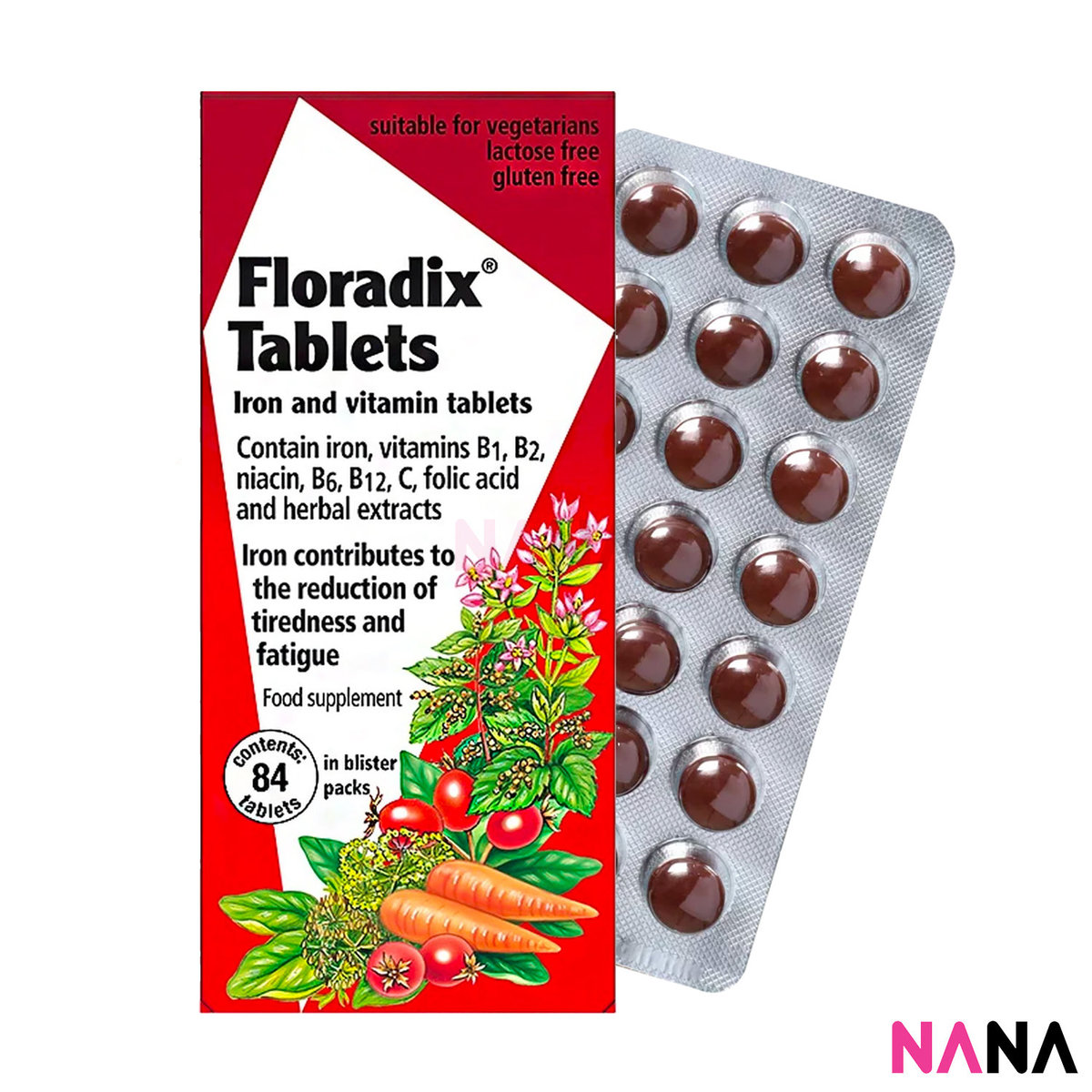 Promo Floradix Tablets Iron & Vitamin [84 Tablets] Diskon 20 di Seller