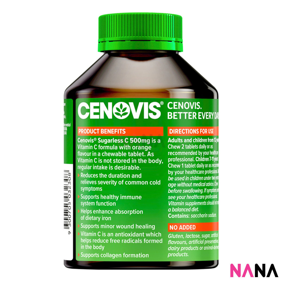 Cenovis Vitamin C 500mg Sugarless Multivitamin 300 Chewable Tablets Terbaru Agustus 21 Harga Murah Kualitas Terjamin Blibli