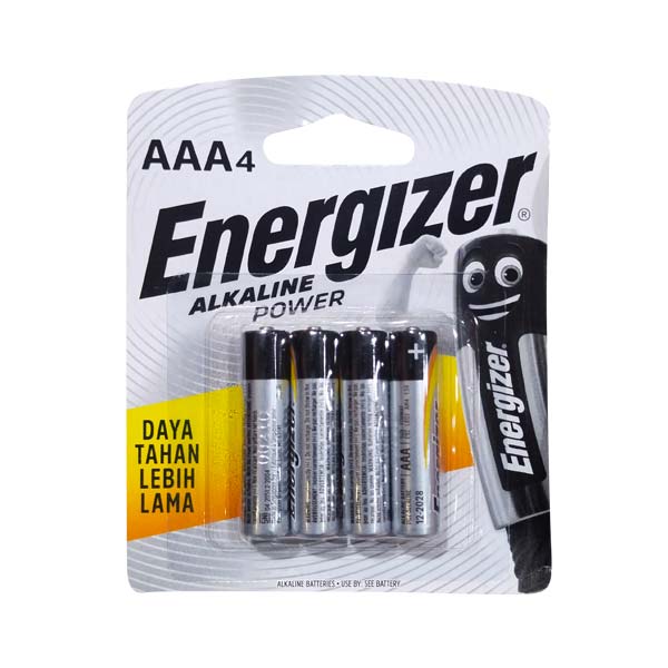 Jual ENERGIZER ALKALINE POWER AAA4 - BATERAI di Seller Hypermart Arif ...