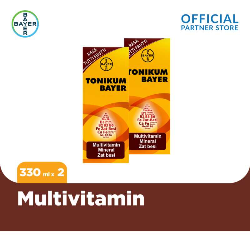 Jual Tonikum Bayer Multivitamin [330 mL x 2 unit] Online