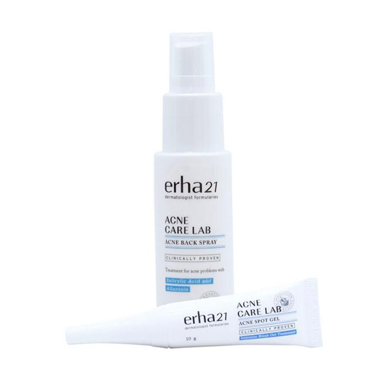 Jual FS SERBA8 - Erha Acne Back Spray [60 mL] Acne Spot Gel [10 g/ Set