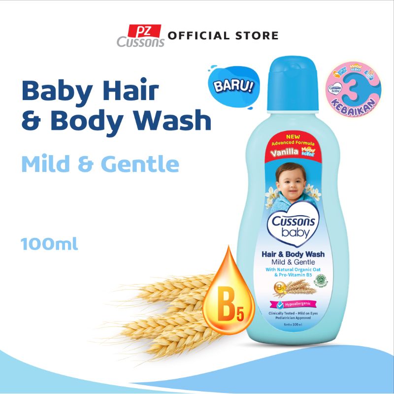 Promo Cussons Baby Hair Body Wash Mild Gentle Sabun Bayi 2in1