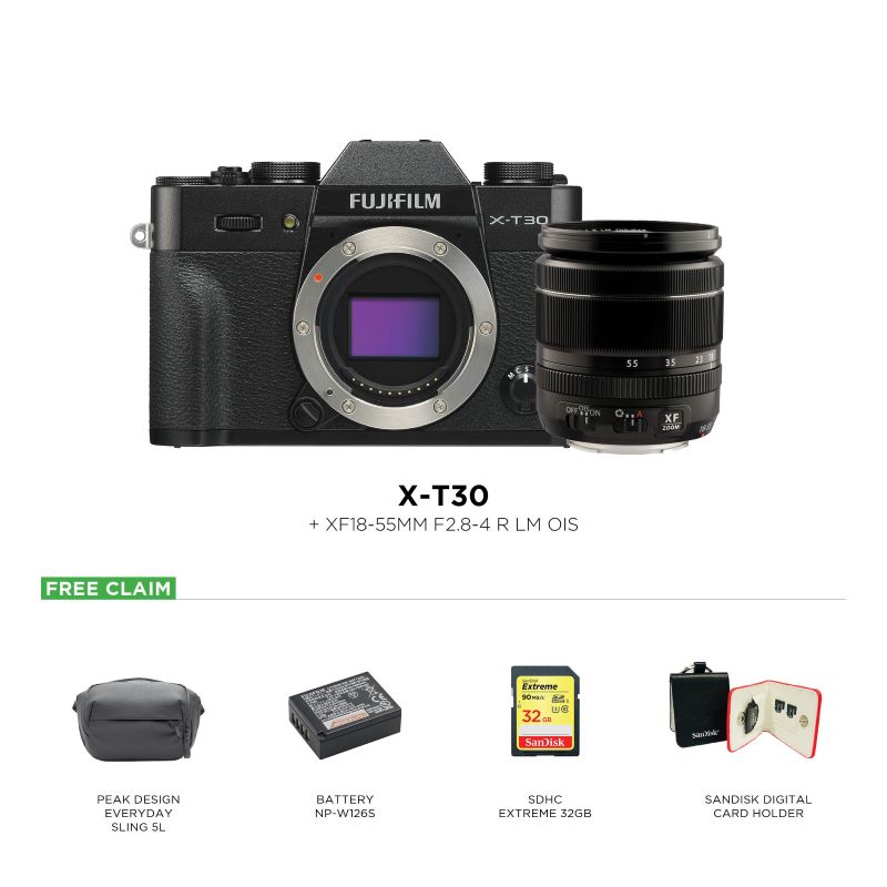 Jual Fujifilm X-T30 Kit 18-55mm + Peak Design Everyday Sling 5L ...