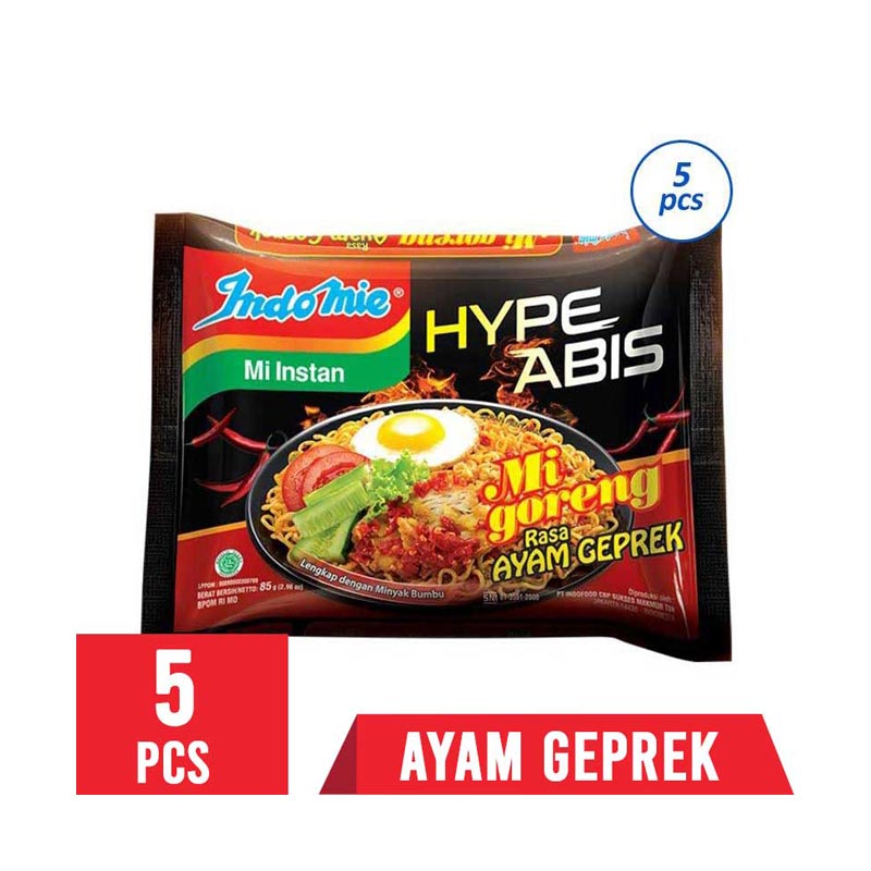 Jual INDOMIE Hypeabis Ayam Geprek Mie Instan [85 g/ 5 pcs] Online