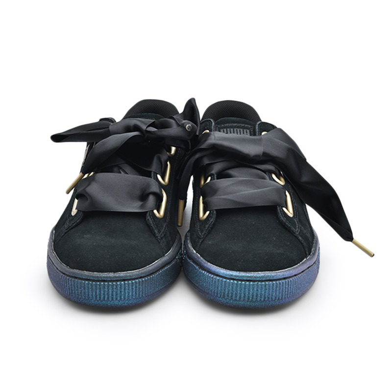 puma suede heart noir