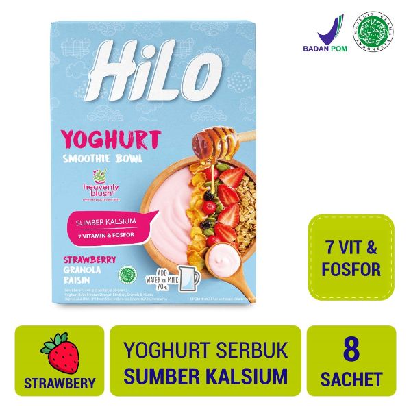 Jual HiLo Yoghurt Smoothie Bowl Strawberry 8 Sachet Yoghurt Sumber