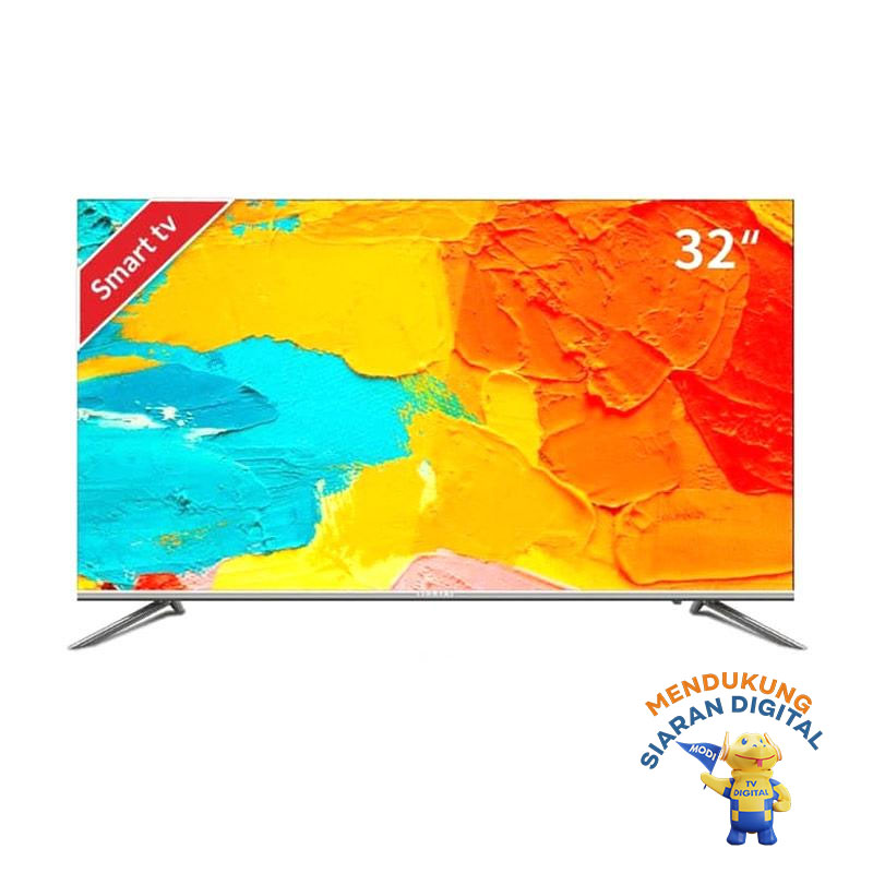 coocaa 32 inch os coocaa lite smart led tv infinity view hd panel slim wifi model 32s3c