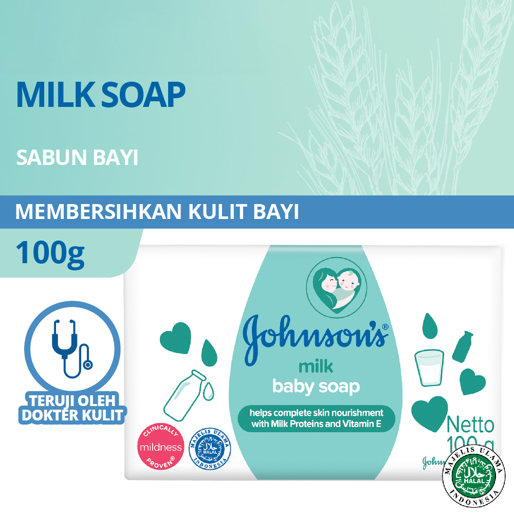 Jual JOHNSON'S MILK + RICE BABY SOAP [100 G] di Seller Ranch Market
