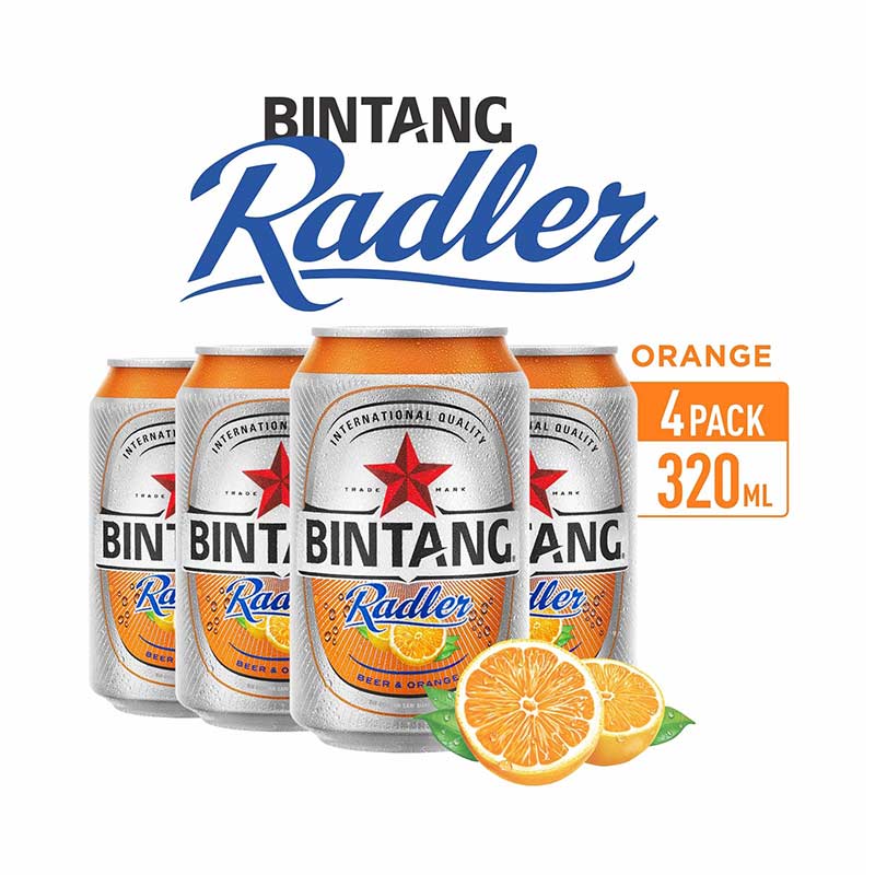 Jual Bintang Radler Orange Minuman Beer [4 Pack] di Seller Vines Makassar Maccini Sombala