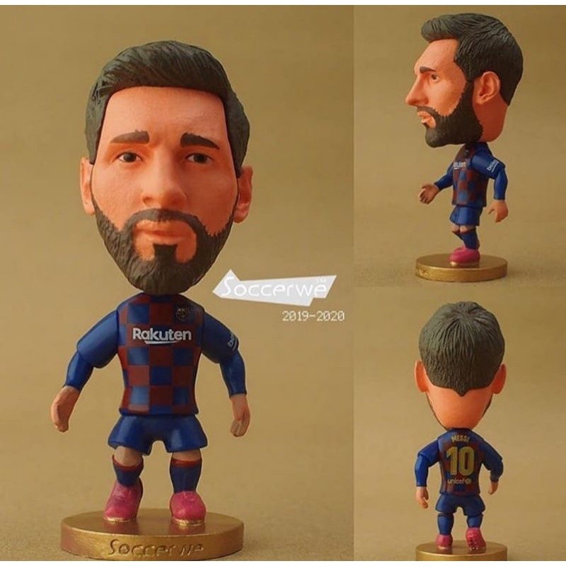 Jual Soccerwe Soccer Football Lionel Messi Barcelona Home Action Figure