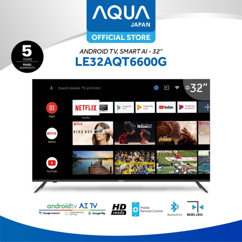 Aqua Japan LE32AQT6600G Android TV [32 Inch]
