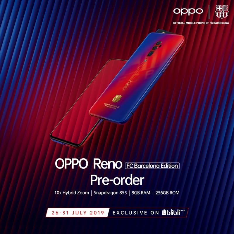 Jual OPPO Reno 10x Zoom Barcelona Limited Edition