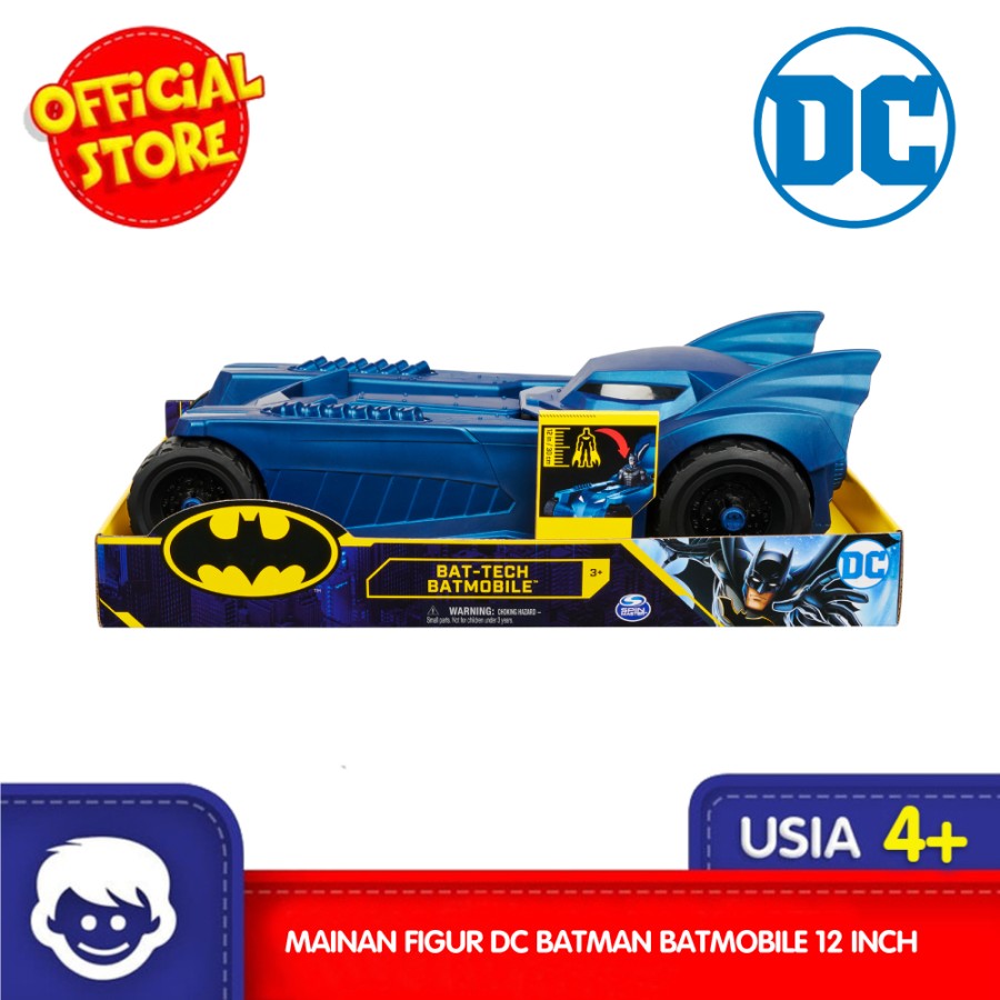 Promo Spin Master DC Batman Batmobile Biru Blue Action Figures [12 Inch