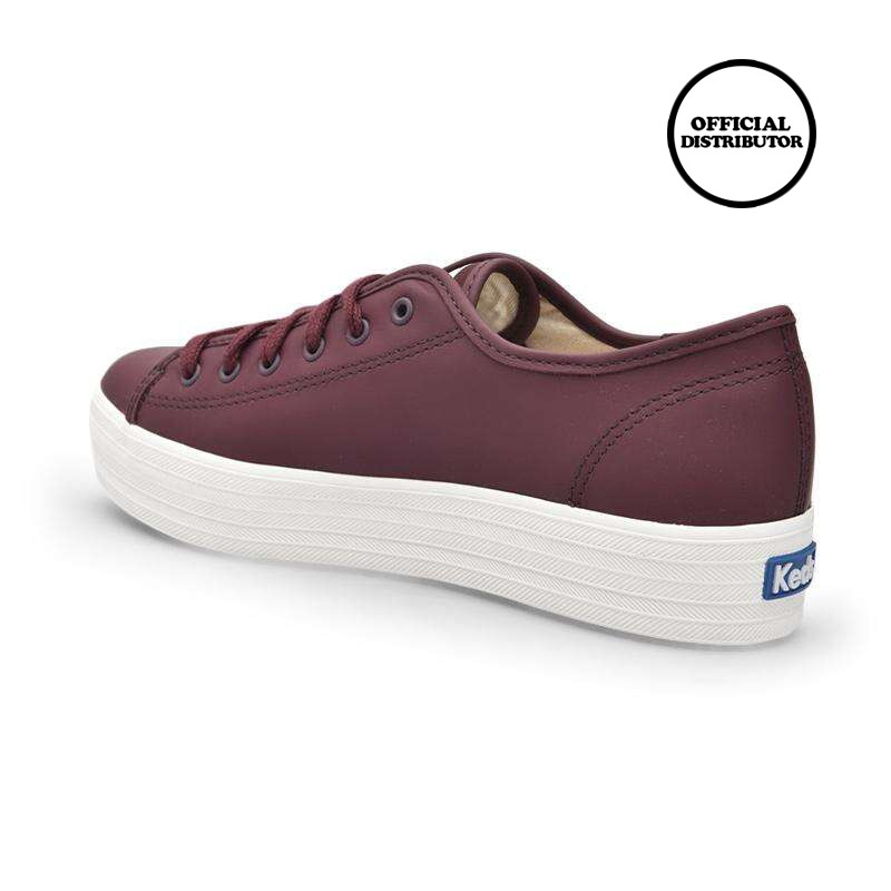 keds triple kick leather burgundy