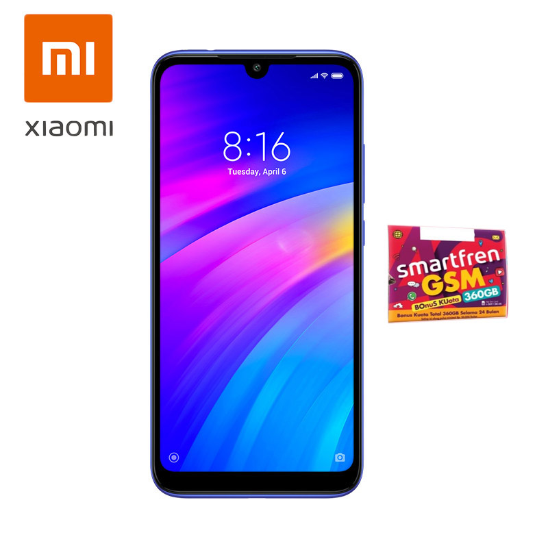 Jual Xiaomi Redmi 7 Smartphone [32 GB/3 GB/Garansi Resmi/O