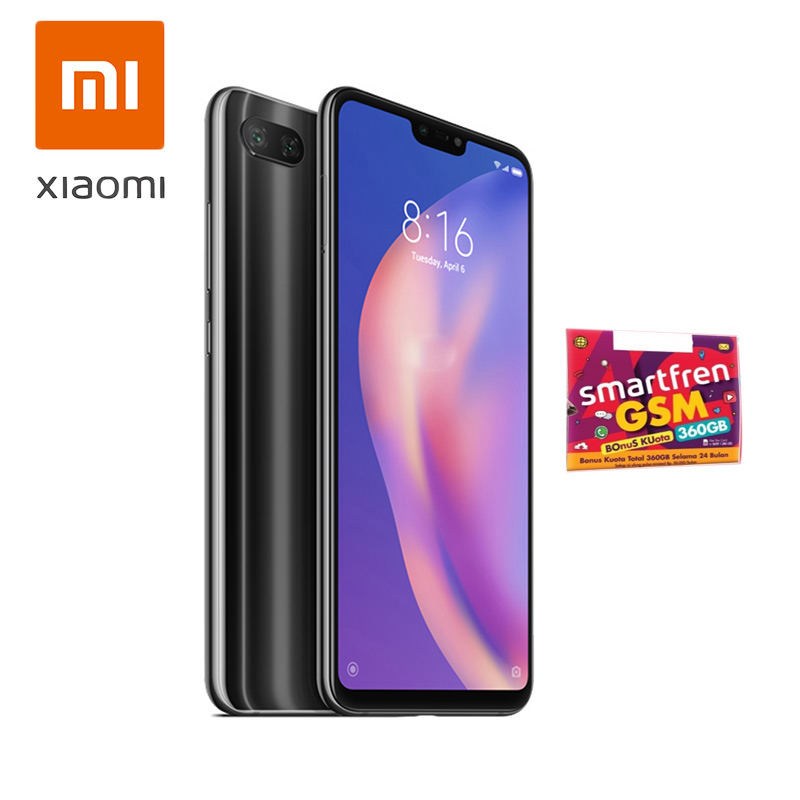 Jual Xiaomi Mi 8 Lite Smartphone [64GB/ 4GB/ O] - Free