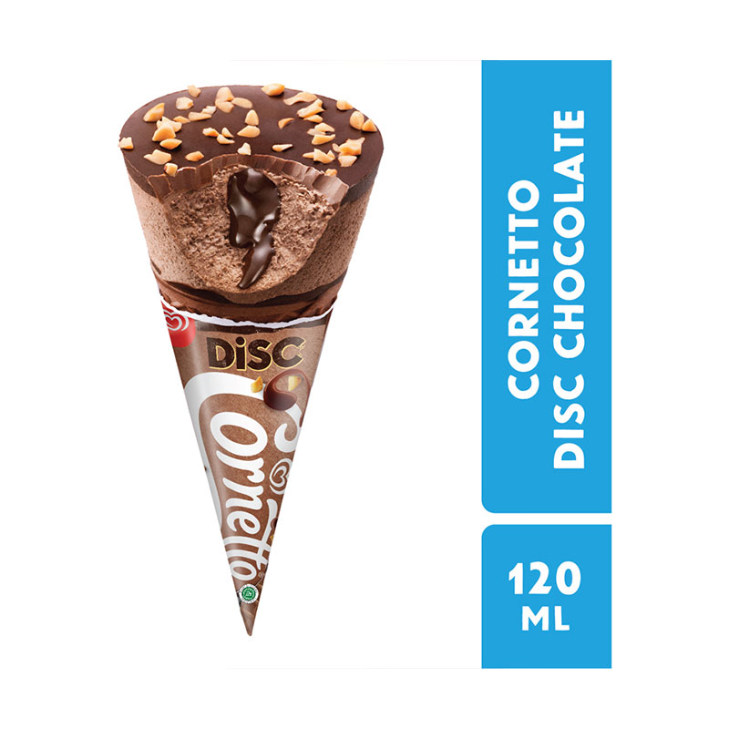 Jual Wall S Cornetto Disc Chocolate Es Krim 120 Ml Online Oktober 2020 Blibli Com