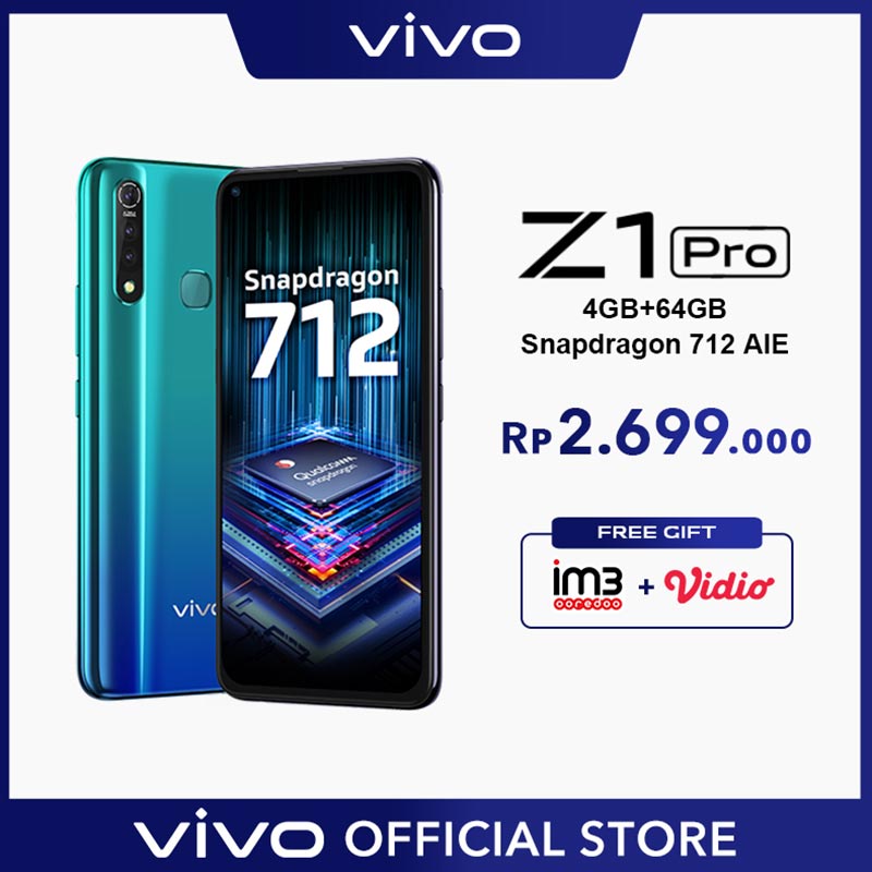 Jual VIVO Z1 Pro Smartphone [64 GB/4GB] Online April 2021 | Blibli